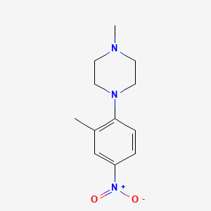 molecular formula C12H17N3O2 B1356891 1-甲基-4-(2-甲基-4-硝基苯基)哌嗪 CAS No. 681004-49-9