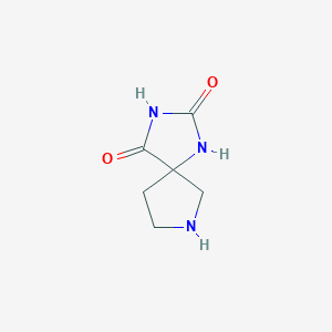 molecular formula C6H9N3O2 B1356893 1,3,7-Triazaspiro[4.4]nonane-2,4-dione CAS No. 908099-69-4