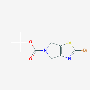 molecular formula C10H13BrN2O2S B1356894 tert-Butyl 2-bromo-4H-pyrrolo[3,4-d]thiazole-5(6H)-carboxylate CAS No. 365996-63-0