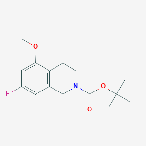 molecular formula C15H20FNO3 B13568970 Tert-butyl 7-fluoro-5-methoxy-1,2,3,4-tetrahydroisoquinoline-2-carboxylate 