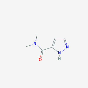 molecular formula C6H9N3O B1356909 N,N-Dimethyl-1H-pyrazole-3-carboxamide 