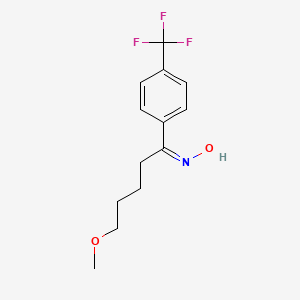 (E)-N-(5-methoxy-1-(4-(trifluoromethyl)phenyl)pentylidene)hydroxylamine