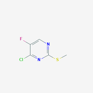 molecular formula C5H4ClFN2S B1356920 4-氯-5-氟-2-(甲硫基)嘧啶 CAS No. 6096-45-3
