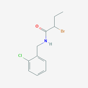 2-bromo-N-(2-chlorobenzyl)butanamide
