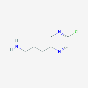 molecular formula C7H10ClN3 B13569279 3-(5-Chloropyrazin-2-YL)propan-1-amine CAS No. 1196151-42-4