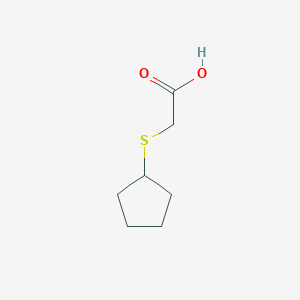 molecular formula C7H12O2S B1356929 2-(Cyclopentylsulfanyl)acetic acid CAS No. 52363-14-1