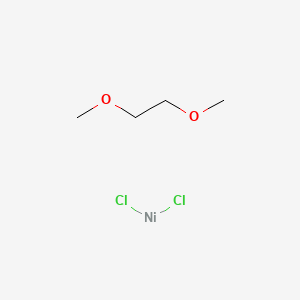 molecular formula C4H10Cl2NiO2 B1356937 Nickel(II) chloride ethylene glycol dimethyl ether complex CAS No. 29046-78-4