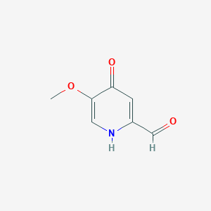 molecular formula C7H7NO3 B1356942 4-Hydroxy-5-methoxy-2-pyridinecarbaldehyde CAS No. 204847-72-3