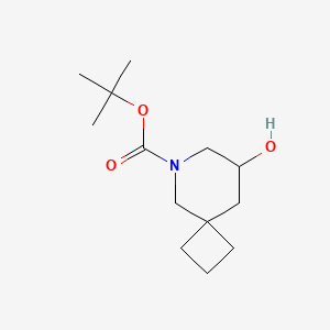 molecular formula C13H23NO3 B13569436 Tert-butyl 8-hydroxy-6-azaspiro[3.5]nonane-6-carboxylate 