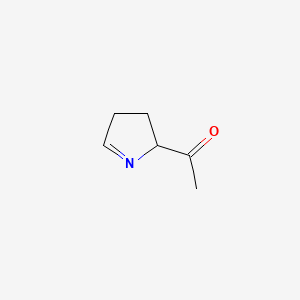molecular formula C6H9NO B1356944 1-(3,4-Dihydro-2H-pyrrol-2-yl)ethanone CAS No. 99583-29-6