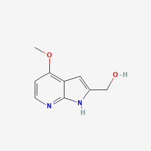 molecular formula C9H10N2O2 B1356955 (4-methoxy-1H-pyrrolo[2,3-b]pyridin-2-yl)methanol CAS No. 290332-99-9