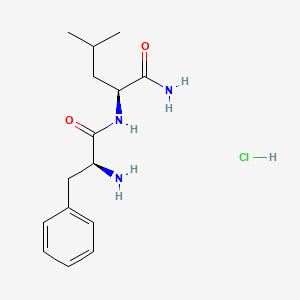 molecular formula C15H24ClN3O2 B1356965 苯丙氨酸-亮氨酸酰胺盐酸盐 CAS No. 81638-86-0