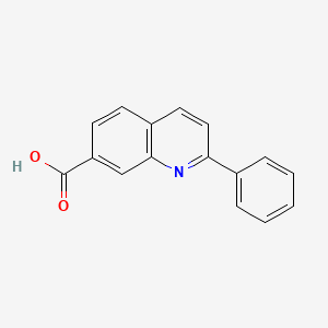 molecular formula C16H11NO2 B1356969 2-Phenylquinoline-7-carboxylic acid CAS No. 841297-69-6