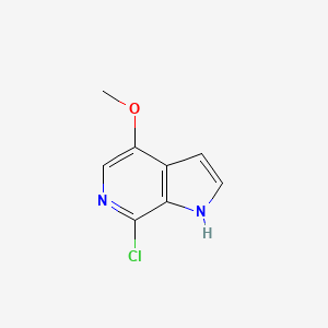 molecular formula C8H7ClN2O B1356974 7-氯-4-甲氧基-1H-吡咯并[2,3-c]吡啶 CAS No. 446284-32-8