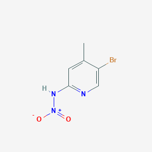 molecular formula C6H6BrN3O2 B1356979 N-(5-Bromo-4-methylpyridin-2-yl)nitramide CAS No. 923929-10-6