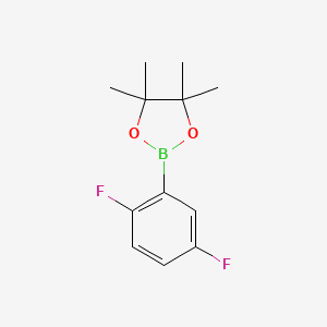 molecular formula C12H15BF2O2 B1356980 2-(2,5-Difluorophenyl)-4,4,5,5-tetramethyl-1,3,2-dioxaborolane CAS No. 408492-25-1