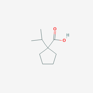 molecular formula C9H16O2 B13569825 1-Isopropylcyclopentane-1-carboxylic acid 