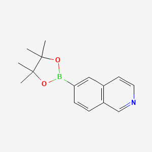 molecular formula C15H18BNO2 B1356988 6-(4,4,5,5-Tetramethyl-1,3,2-dioxaborolan-2-YL)isoquinoline CAS No. 675576-26-8