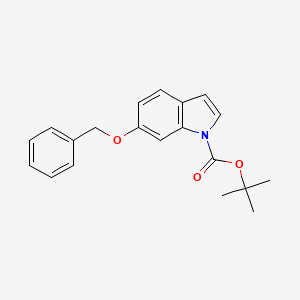 molecular formula C20H21NO3 B1356993 1-Boc-6-benzyloxyindole CAS No. 933474-39-6