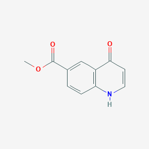 molecular formula C11H9NO3 B1356994 Methyl 4-hydroxyquinoline-6-carboxylate CAS No. 948571-56-0