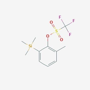 molecular formula C11H15F3O3SSi B1357005 2-Methyl-6-(trimethylsilyl)phenyl Trifluoromethanesulfonate CAS No. 556812-44-3