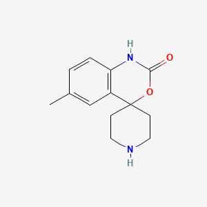 molecular formula C13H16N2O2 B13570098 6-Methyl-1,2-dihydrospiro[3,1-benzoxazine-4,4'-piperidine]-2-one CAS No. 233261-86-4