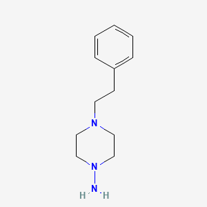 molecular formula C12H19N3 B1357012 4-Phenethylpiperazin-1-amine CAS No. 34924-96-4