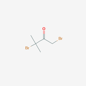 molecular formula C5H8Br2O B1357014 1,3-二溴-3-甲基丁酮 CAS No. 1518-06-5