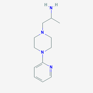 molecular formula C12H20N4 B1357015 1-[4-(Pyridin-2-yl)piperazin-1-yl]propan-2-amine CAS No. 337956-40-8