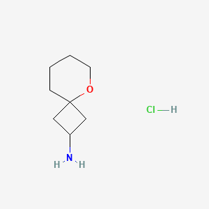 molecular formula C8H16ClNO B13570167 5-Oxaspiro[3.5]nonan-2-amine hydrochloride CAS No. 2803863-28-5