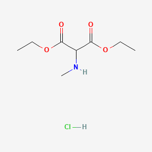 molecular formula C8H16ClNO4 B1357020 2-（甲基氨基）丙二酸二乙酯盐酸盐 CAS No. 56598-98-2