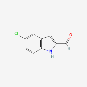 molecular formula C9H6ClNO B1357022 5-氯-1H-吲哚-2-甲醛 CAS No. 53590-49-1