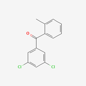 molecular formula C14H10Cl2O B1357027 3,5-Dichloro-2'-methylbenzophenone CAS No. 54941-71-8