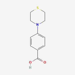 molecular formula C11H13NO2S B1357046 4-Thiomorpholin-4-ylbenzoic acid 