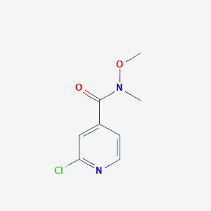 molecular formula C8H9ClN2O2 B1357048 2-Chloro-N-methoxy-N-methylisonicotinamide CAS No. 250263-39-9