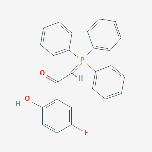 molecular formula C26H20FO2P B135705 1-(5-Fluoro-2-hydroxyphenyl)-2-(triphenylphosphoranylidene)ethanone CAS No. 797054-15-0