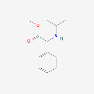 molecular formula C12H17NO2 B13570530 Methyl 2-(isopropylamino)-2-phenylacetate CAS No. 78907-08-1