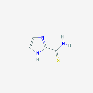 molecular formula C4H5N3S B1357057 1H-咪唑-2-硫代甲酰胺 CAS No. 438554-23-5