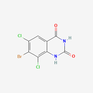 molecular formula C8H3BrCl2N2O2 B13570574 7-Bromo-6,8-dichloroquinazoline-2,4-diol 