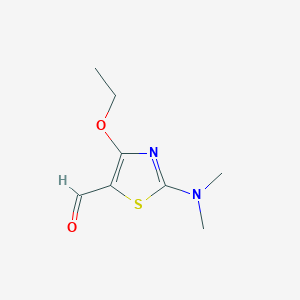molecular formula C8H12N2O2S B1357063 2-Dimethylamino-4-ethoxy-thiazole-5-carbaldehyde CAS No. 919016-61-8