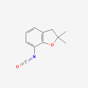 molecular formula C11H11NO2 B1357064 2,2-Dimethyl-2,3-dihydro-1-benzofuran-7-yl isocyanate CAS No. 87254-55-5