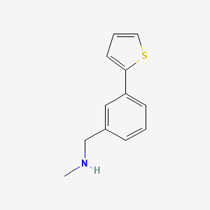 molecular formula C12H13NS B1357065 N-Methyl-N-(3-thien-2-ylbenzyl)amine CAS No. 859833-20-8