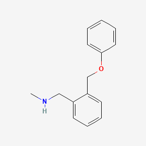molecular formula C15H17NO B1357076 N-甲基-2-(苯氧甲基)苯甲胺 CAS No. 892502-17-9