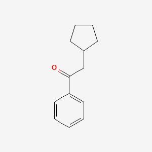 molecular formula C13H16O B1357082 2-Cyclopentyl-1-phenylethanone CAS No. 23033-65-0