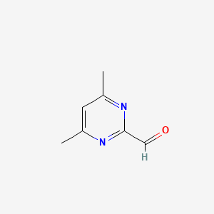 molecular formula C7H8N2O B1357084 4,6-Dimethylpyrimidine-2-carbaldehyde CAS No. 27427-90-3