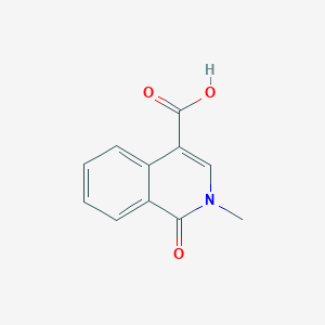 molecular formula C11H9NO3 B1357086 2-Methyl-1-oxo-1,2-dihydroisoquinoline-4-carboxylic acid CAS No. 54931-62-3