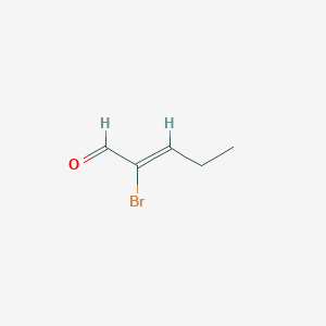 molecular formula C5H7BrO B13570913 (2Z)-2-bromopent-2-enal CAS No. 157840-82-9