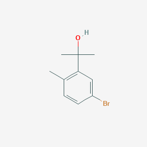 molecular formula C10H13BrO B13570977 2-(5-Bromo-2-methylphenyl)propan-2-ol 