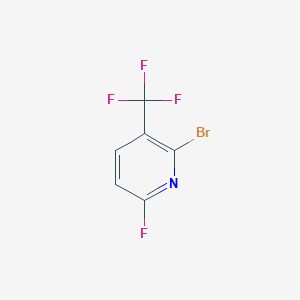 molecular formula C6H2BrF4N B13571000 2-Bromo-6-fluoro-3-(trifluoromethyl)pyridine 