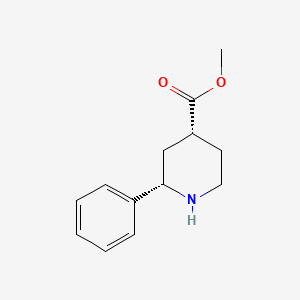 molecular formula C13H17NO2 B13571002 (2S,4R)-Methyl 2-phenylpiperidine-4-carboxylate 